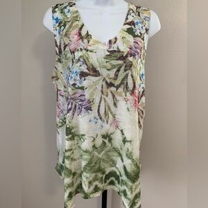 Time and Tru Floral Embellished Tank Top
